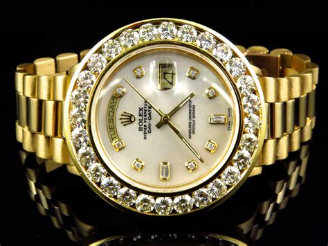 rolex mens watches gold|solid gold Rolex with diamonds.